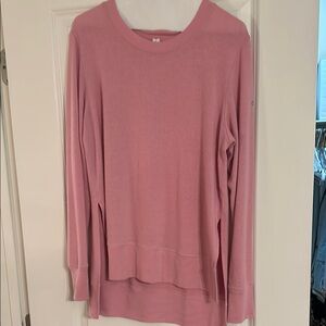 All Yoga Pink Long Sleeve Sweater